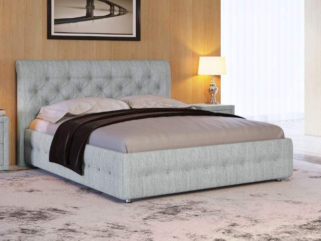 Кровать Life 4, цвет: Глазго Серый Кровать Life 4, цвет: Глазго Серый