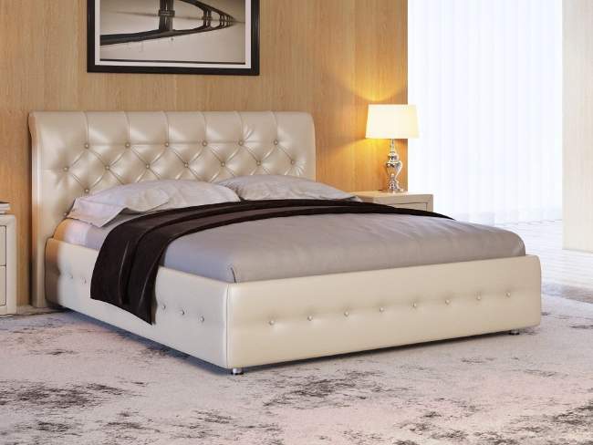 Кровать Life 4, цвет: Бежевый перламутр Кровать Life 4, цвет: Бежевый перламутр