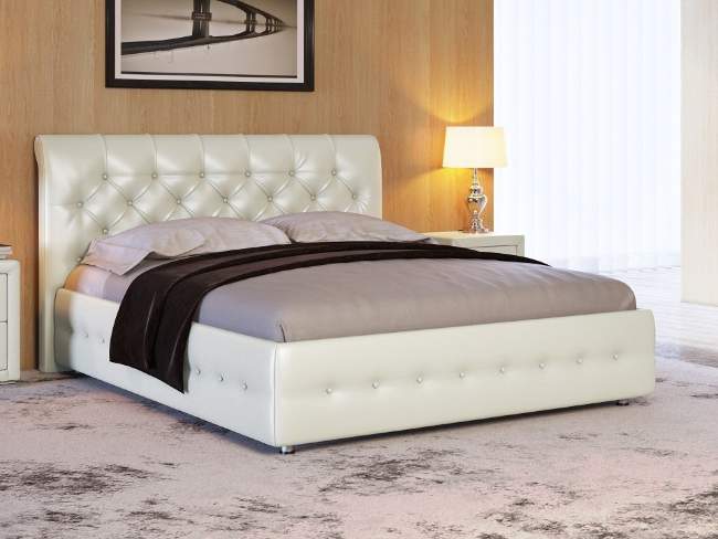 Кровать Life 4, цвет: Молочный перламутр Кровать Life 4, цвет: Молочный перламутр