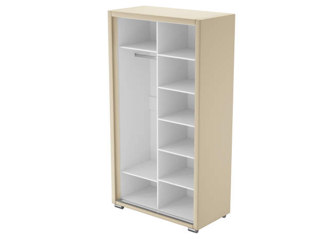 Шкаф купе 2-ух дв. Orma Soft 2 (2 зеркала), внутреннее наполнение