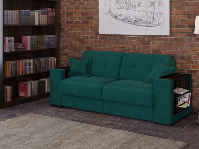 Диван Synergy Life, цвет: ткань-велюр Forest 560