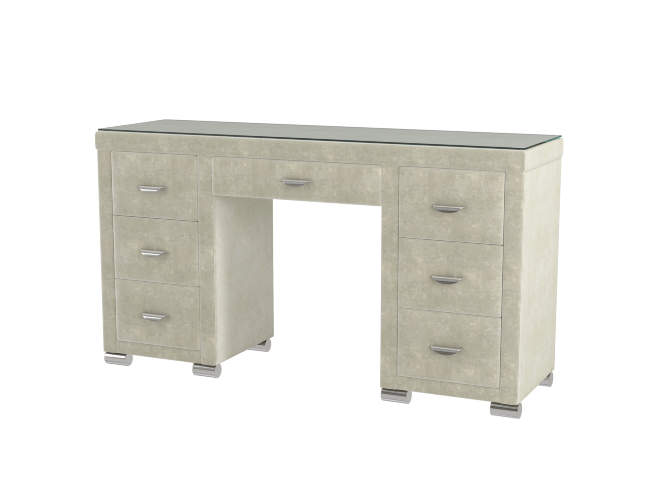 Туалетный стол OrmaSoft 2 (7 ящиков), цвет: Лофти Лен Туалетный стол OrmaSoft 2 (7 ящиков), цвет: Лофти Лен
