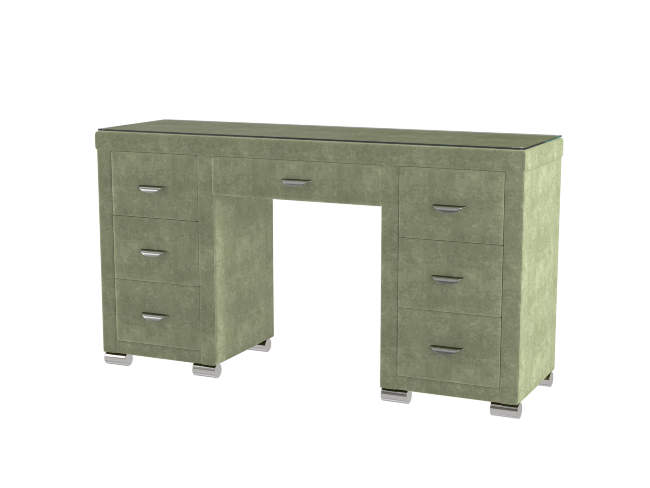 Туалетный стол OrmaSoft 2 (7 ящиков), цвет: Лофти Олива Туалетный стол OrmaSoft 2 (7 ящиков), цвет: Лофти Олива